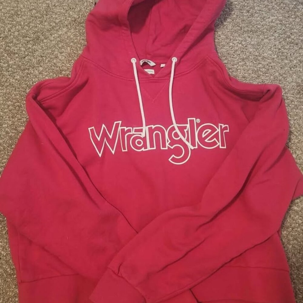 Cropped Pink Wrangler Hoodie